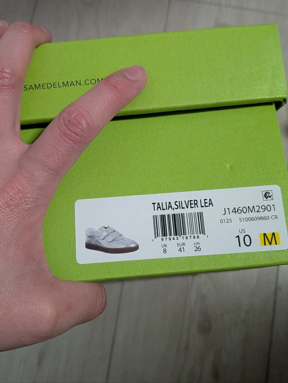 New Sam Edelman Silver Talia Sneakers